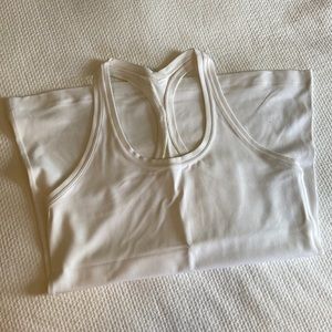 White Lululemon Cool Racerback